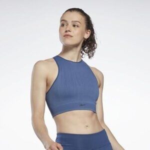 Reebok Women's United by Fitness Myoknit Seamless Top in Batik Blue Size XS - Tr